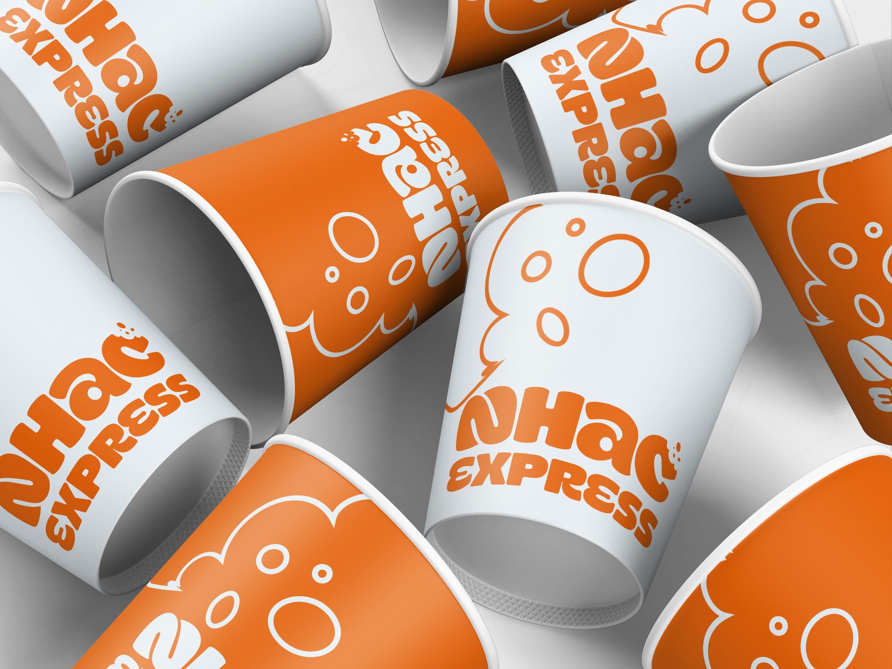 Nhac Express: Identidade visual para rede de conveniência.